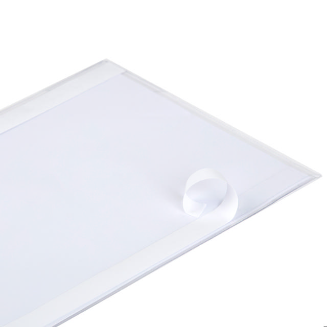 Kang Easy Clic Self-adhesive Signage Pocket, Repositionable, A3, Red Corner