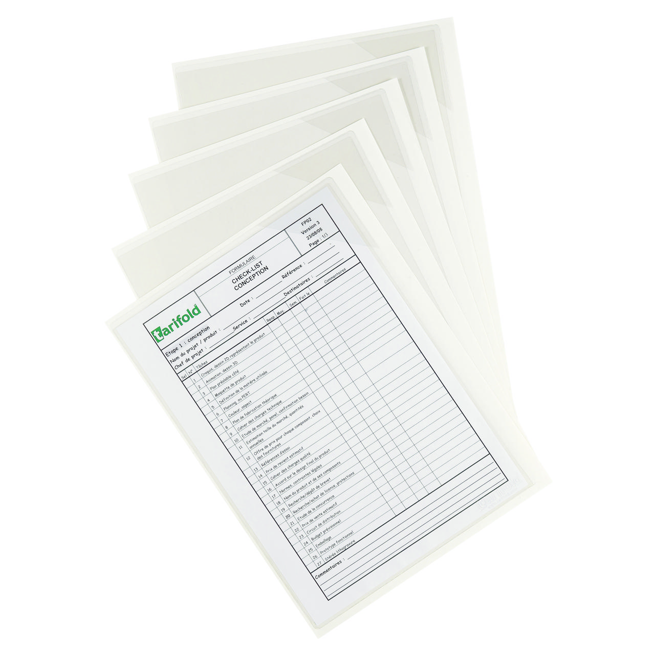 Kang Easy Load Self-adhesive Signage Pocket, Permanent, A4