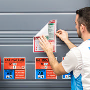 Kang Easy Load Self-adhesive Signage Pocket, Permanent, A4