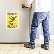 Kang Easy Load Self-adhesive Signage Pocket, Permanent, A4