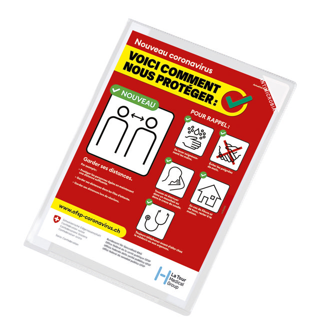 Kang Easy Clic Antimicrobial Self-adhesive Signage Pocket, Repositionable, A4