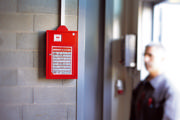 Kang Easy Clic Self-adhesive Signage Pocket, Repositionable, A4, Red Corner