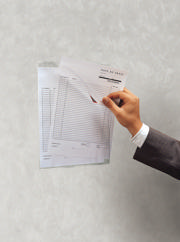Kang Easy Clic Self-adhesive Signage Pocket, Repositionable, A4, Red Corner