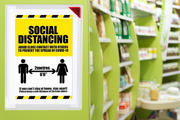 Kang Easy Clic Self-adhesive Signage Pocket, Repositionable, A4, Red Corner