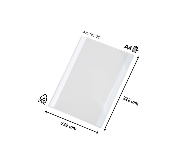 Kang Easy Load Self-adhesive Signage Pocket, Repositionable, A4 