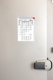 Kang Easy Clic Subzero Self-adhesive Signage Pocket, Permanent, A4