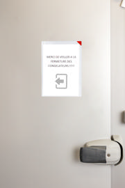 Kang Easy Clic Subzero Self-adhesive Signage Pocket, Permanent, A4