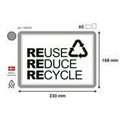 Magneto Self-adhesive Frame Display Pocket, Repositionable, A5