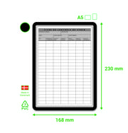 Magneto Self-adhesive Frame Display Pocket, Repositionable, A5