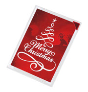 Kang Easy Clic Self-adhesive Signage Pocket, Repositionable, A5, Red Corner