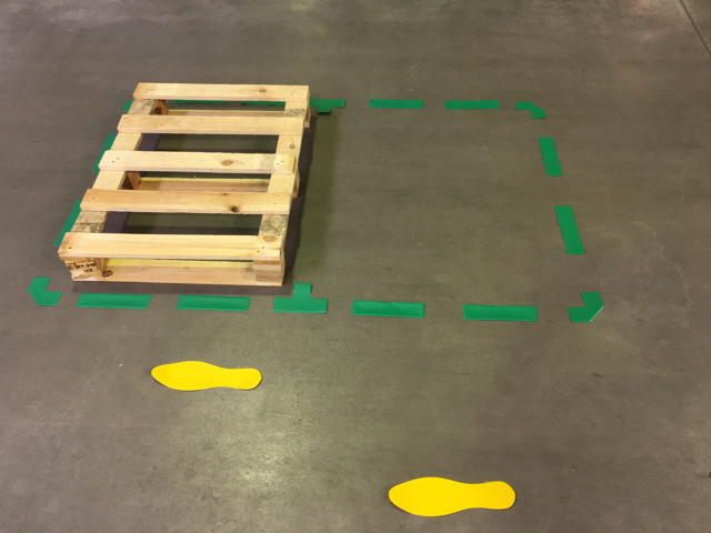 Self-adhesive Floor Marking Symbol, Stripe
