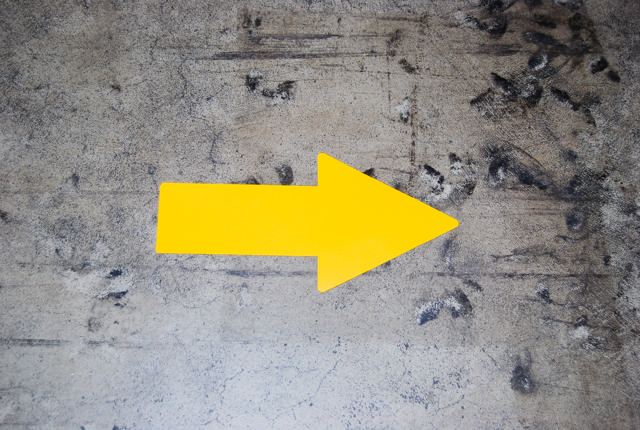 Self-adhesive Floor Marking Symbol, Arrow