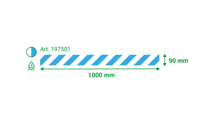 Self-adhesive Floor Marking Line, 90 x 1000 mm