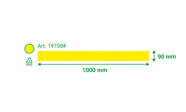 Self-adhesive Floor Marking Line, 90 x 1000 mm