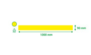 Self-adhesive Floor Marking Line, 90 x 1000 mm