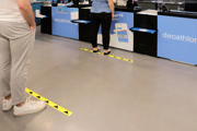 Self-adhesive Floor Marking Line, with Arrows, 50 x 1000 mm