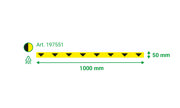 Self-adhesive Floor Marking Line, with Arrows, 50 x 1000 mm