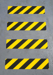 Self-adhesive Comformable Anti-slip Floor Marking Line, 610 x 150 mm