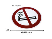 Self-adhesive safety pictogram, No smoking