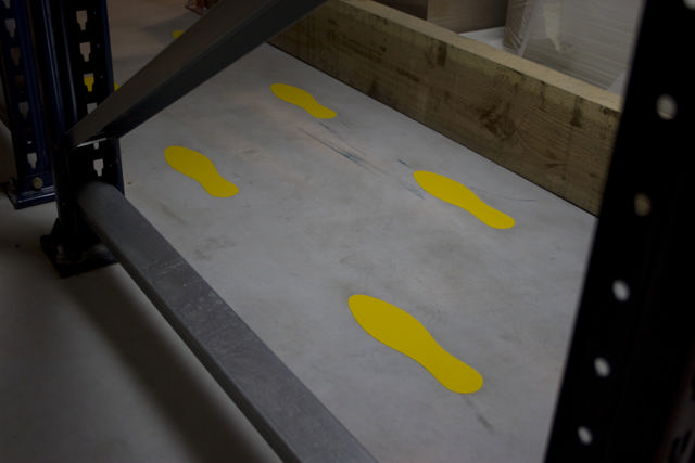 Self-adhesive Floor Marking Symbol, Footprint