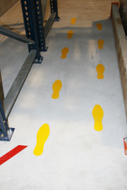 Self-adhesive Floor Marking Symbol, Footprint