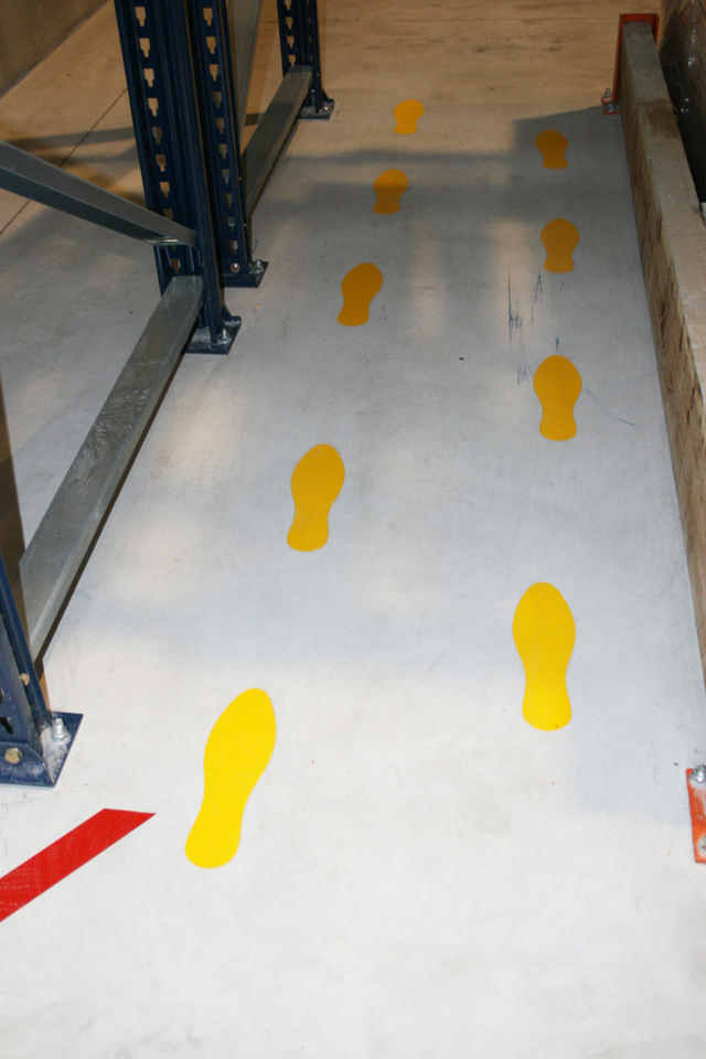 Self-adhesive Floor Marking Symbol, Footprint