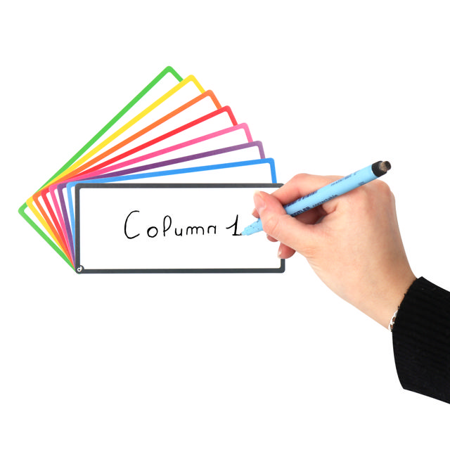 Magnetic Title Cards, Blank, 175 x 75 mm