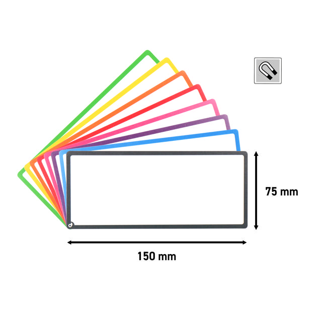 Magnetic Title Cards, Blank, 175 x 75 mm