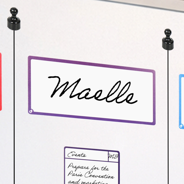 Magnetic Title Cards, Blank, 175 x 75 mm