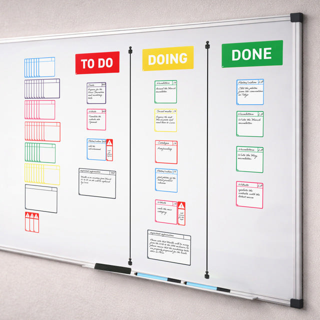 Magnetic Title Cards, Kanban, 175 x 75 mm