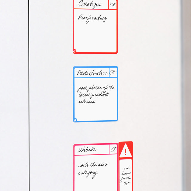 Magnetic Task Cards, S, 75 x 75 mm