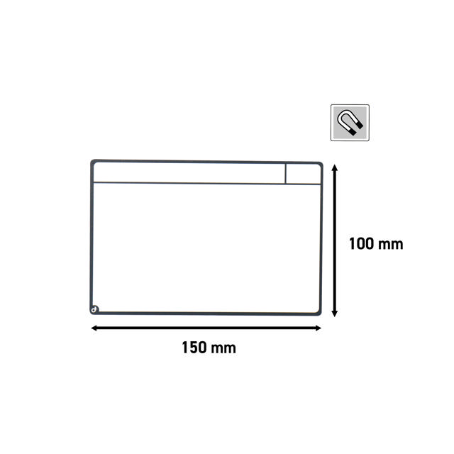 Magnetic Task Card Kit for Kanban Board, 3 Columns, S Cards