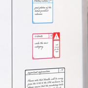 Magnetic Task Card Kit for Kanban Board, 3 Columns, S Cards