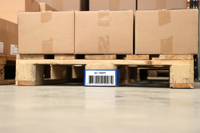 Pallet Foot Logistic ID Sleeve, Centre Block