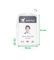 Security ID Card Holder, PP, for 1 Card