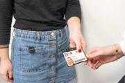 Security ID Card Holder, Open Face, Horizontal, for 1 Card