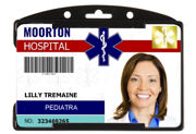 Security ID Card Holder, Open Face, Horizontal, for 1 Card