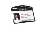 Security ID Card Holder, Open Face, Horizontal, for 1 Card