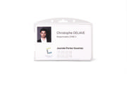 Security ID Card Holder, Open Face, Horizontal, for 1 Card