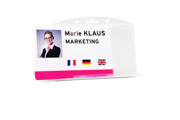 Security ID Card Holder, Open Face, Horizontal, for 1 Card