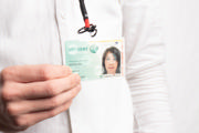 Security ID Card Holder, Open Face, Horizontal, for 1 Card