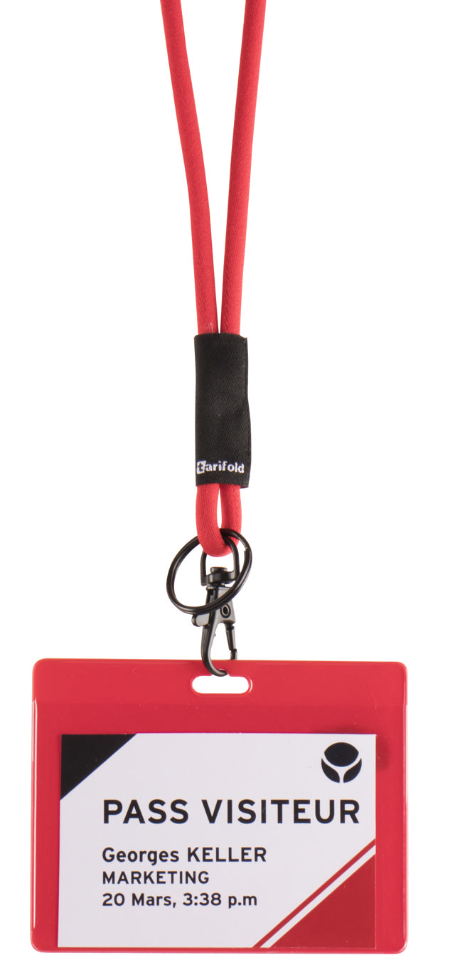 Soft Cord Lanyard, with Swivel Hook and Key Ring