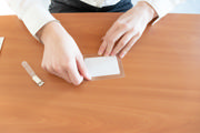 Self-laminating Badge Kit, with Clips and Inserts, Horizontal
