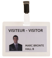 Self-laminating Badge Kit, with Clips and Inserts, Horizontal