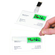 Self-laminating Badge Kit, with Clips and Inserts, Horizontal