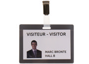 Self-laminating Badge Kit, with Clips and Inserts, Horizontal