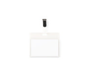 Visitor Badge Kit, PVC, with Clips and Inserts, Horizontal