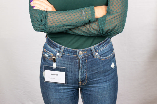 Visitor Badge Kit, PVC, with Clips and Inserts, Horizontal