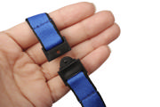 Flat Textile Lanyard, with Swivel Hook and Key Ring