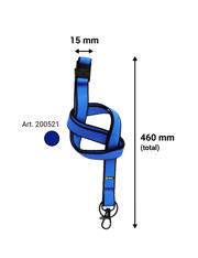 Flat Textile Lanyard, with Swivel Hook and Key Ring